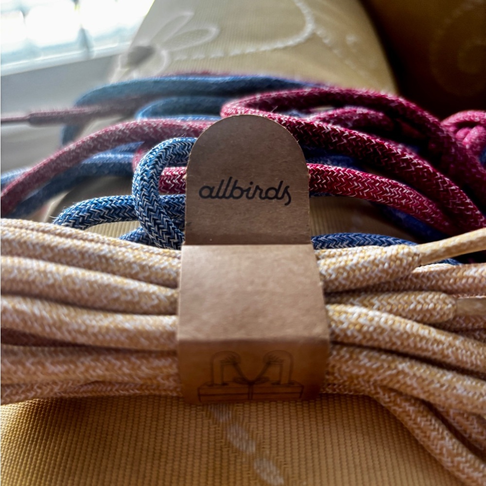Allbirds Women's Shoelaces - Red, Blue, Tan